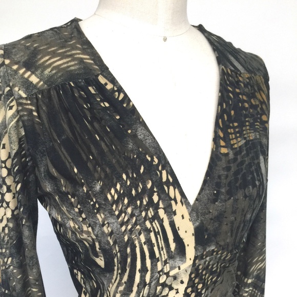 Damzels in this dress Safari Brown Wrap Dress S - Picture 3 of 10